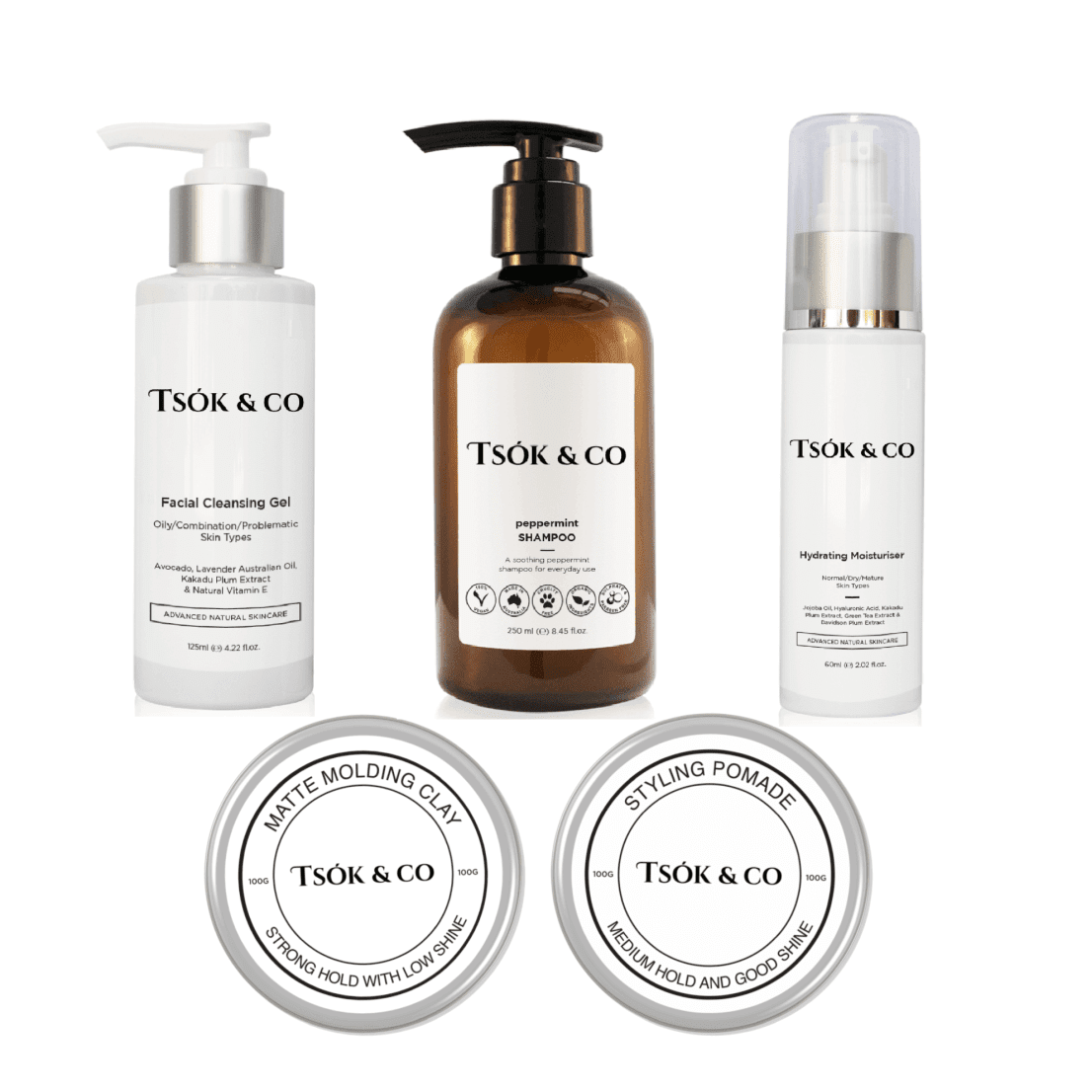 Mens travel skincare set
