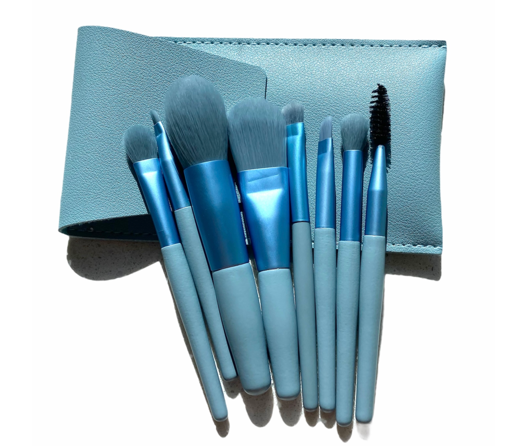 Mini makeup travel size brush set